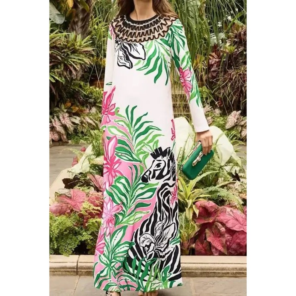 Lilly Pulitzer Jaycen Maxi Dress 4 NWT Factory Sealed Reserve Prancing Moonlight